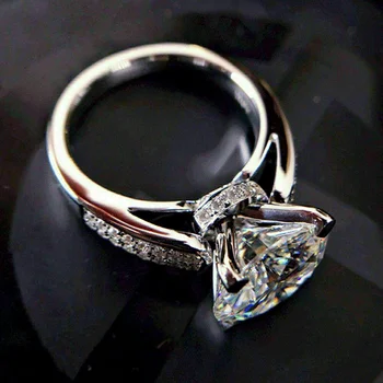 2023, Классическое свадебное Обручальное кольцо для женщин, Бриллиантовое кольцо с кубическим цирконием, кольцо для предложения, Подарок на годовщину, ювелирные изделия