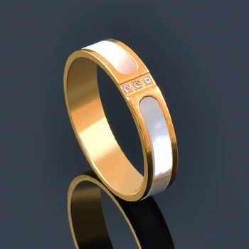 SINLEERY Модное кольцо в виде ракушки из нержавеющей стали для женщин Золотого, серебряного цвета, Вечерние Украшения, Юбилейные аксессуары 