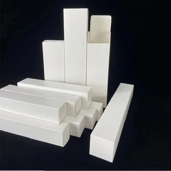 25 шт. - Белая картонная упаковочная коробка 350 гсм для образца мыла ручной работы, подарок для вечеринки, Высота 20-36 см