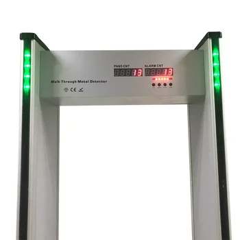 Светодиодный предупреждающий цифровой ламповый дисплей для настройки 6/12/18 зон обхода ворот безопасности металлоискателя
