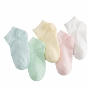 2019 новые детские весенне-летние носки с 5 парами модных детских носков оптом, короткие носки для мальчиков и девочек от фабрики