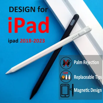 Для iPad Apple Pencil 2 поколения 2023-2018, Для iPad Pro Air Mini 2023 2022 2021 2020 2019 2018 Аксессуары для Ручек iPencil Palm Rejecting